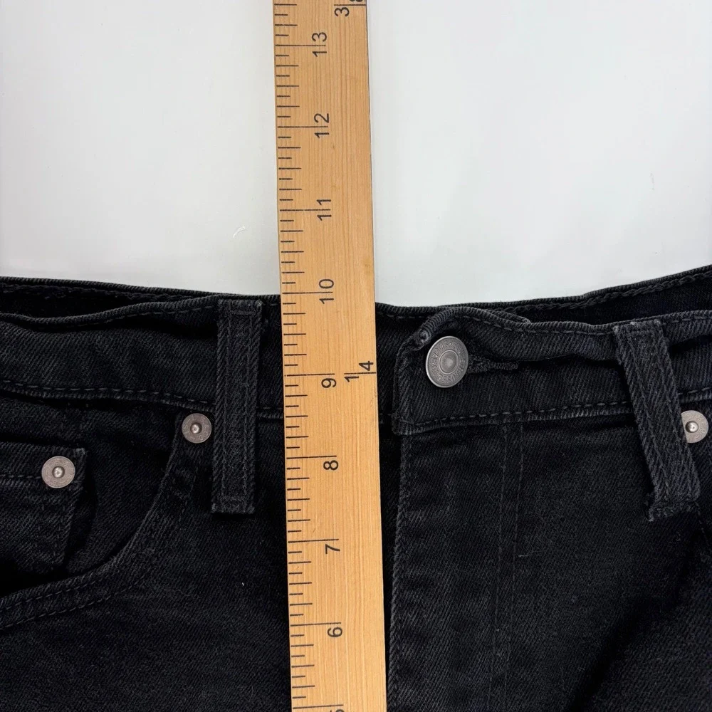 Levis 559 Relaxed Straight Jeans Mens 34x32 Black Denim Pants (Fits 34x30